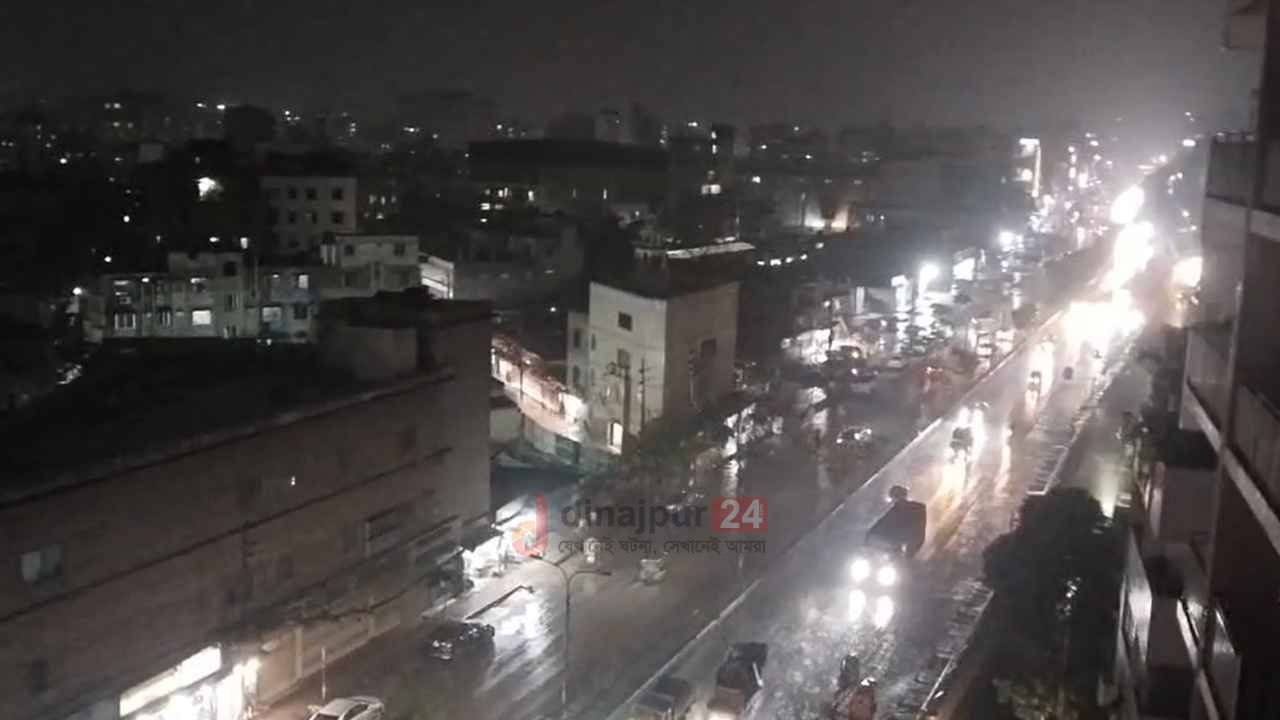 রাজধানীতে বজ্র ও শিলাবৃষ্টি